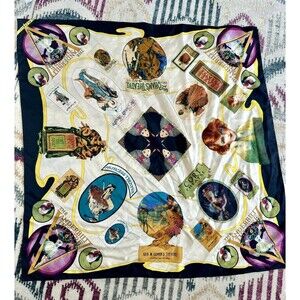Estate Playbill Old Broadway Plays Theatre 35”Drama Art Silk Scarf